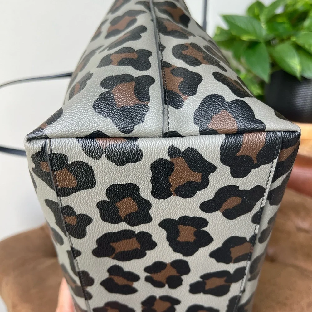 Coach Ocelot -Print Tote in Gray, Black and Brown - Picture 11 of 15